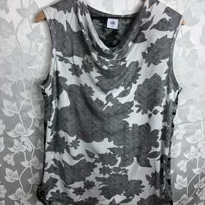 Cabi  Tango Tank Top-Cowl Neck Size M.
